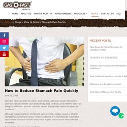 How to Reduce Stomach Pain Quickly