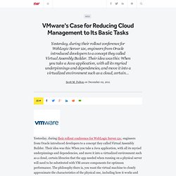 VMware's Case for Reducing Cloud Management to Its Basic Tasks - ReadWriteCloud