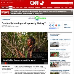 Reducing poverty through smallholder farming