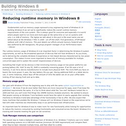 Reducing runtime memory in Windows 8 - Building Windows 8