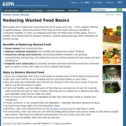 Reducing Wasted Food Basics