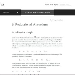 8. Reductio ad Absurdum – A Concise Introduction to Logic