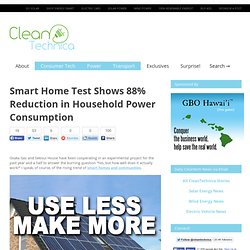 Smart Home Test Shows 88% Reduction In Household Power Consumption
