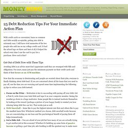 25 Debt Reduction Tips For Your Immediate Action Plan