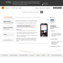 Codes promos-bons de reductions-coupons reduction - Actu Marques sur orange.fr