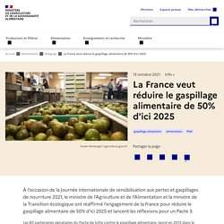 La France veut réduire le gaspillage alimentaire de 50% d'ici 2025