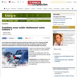 Combien vous co�te r�ellement votre voiture ?