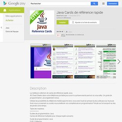 Java Quick Reference Cards ☆4.0