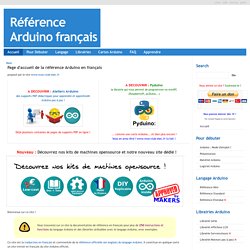 Référence Arduino français Main/Home Page