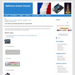 Référence Arduino français Main/Exemple Digital Read Serial