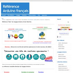 Référence Arduino français Main/Reference Maxi