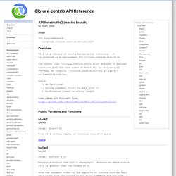 str-utils2 API reference (clojure-contrib)