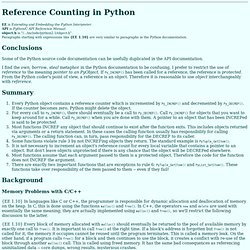 Reference Counting in Python