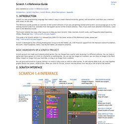 Scratch 1.4 Reference Guide