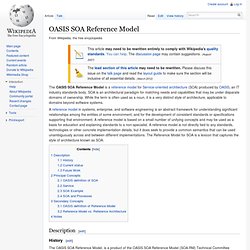 OASIS SOA Reference Model