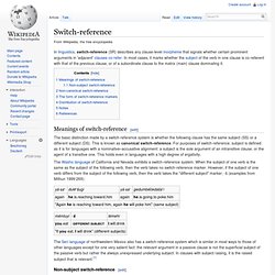 Switch-reference
