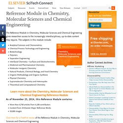 Reference Module in Chemistry, Molecular Sciences and Chemical Engineering