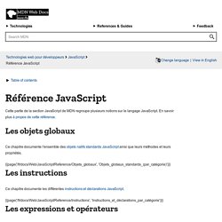 Référence JavaScript