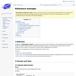 Reference manager