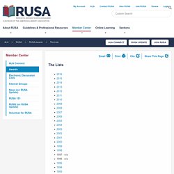 Reference & User Services Association (RUSA)