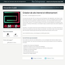 Création de site internet et référencement Auto Entrepreneurs