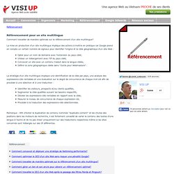Référencement site multilingue - VISI UP