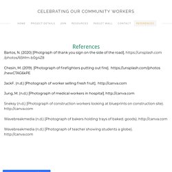 References - CELEBRATING OUR COMMUNITY WORKERS