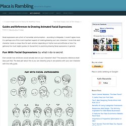 Drawing Animated Facial Expressions