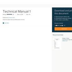 References for Technical Manual 1