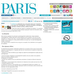 Mairie de Paris - pp 34Le Référentiel Développement durable