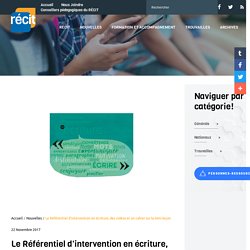 Le Référentiel d'intervention en écriture, des vidéos et un cahier sur la mini-leçon