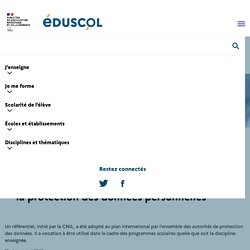 Le référentiel CNIL de formation des élèves à la protection des données personnelles