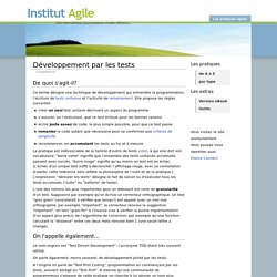 Référentiel des pratiques Agiles