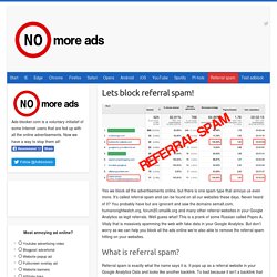 Block referral spam and clean your Google Analytics data (With examples)
