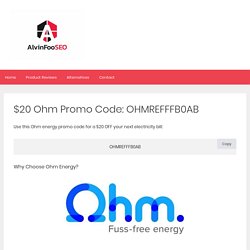 Use This Ohm Energy Promo Code Now