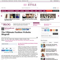 The Ultimate Fashion Website Blogroll