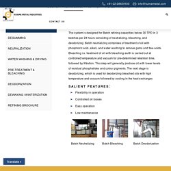 Oil Refining - Kumar Metal Industries