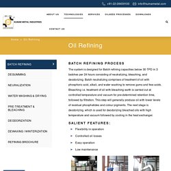 Oil Refining - Kumar Metal Industries
