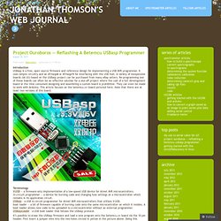 Project Ouroboros — Reflashing a betemcu USBasp Programmer « Jonathan Thomson's web journal