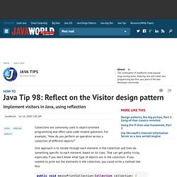Java Tip 98: Reflect on the Visitor design pattern