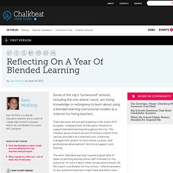 Reflecting On A Year Of Blended Learning