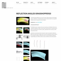 Reflection Angles Grasshopper3D