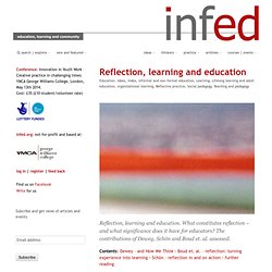reflection @ the informal education homepage