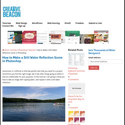 How to Make a Still Water Reflection Scene in Photoshop » Creative Beacon