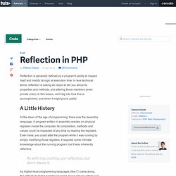 Reflection in PHP