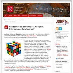 Reflections on Theories of Change in International Development
