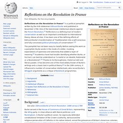 Reflections on the Revolution in France - Wikipedia
