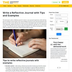 How to Write a Reflective Journal with Tips and Examples