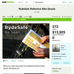 RydeSafe Reflective Bike Decals by Tonky