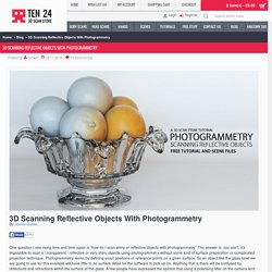 3D Scanning Reflective Objects With Photogrammetry